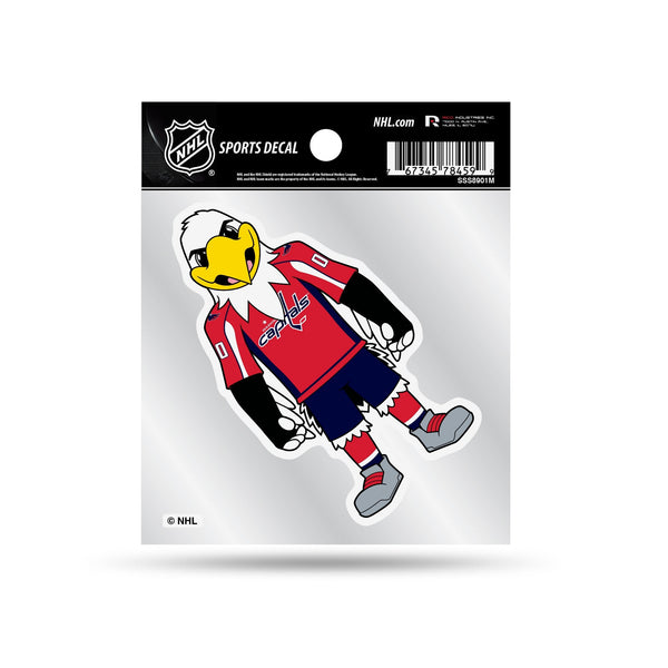 Wholesale Capitals Clear Backer Decal W/ Mascot Logo (4"X4")