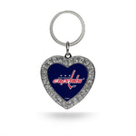 Wholesale Capitals Rhinestone Heart Keychain