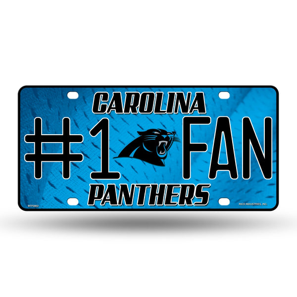 Wholesale Car. Panthers #1 Fan Primary Metal Tag