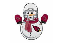 Wholesale Cardinals - Az Snowman Shape Cut Pennant