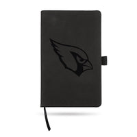 Wholesale Cardinals - Az Team Color Laser Engraved Notepad W/ Elastic Band - Black