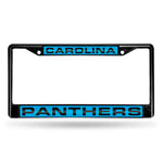 Wholesale Carolina Panthers Black Laser Chrome Frame