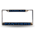 Wholesale Carolina Panthers Blk Laser Chrome Frame