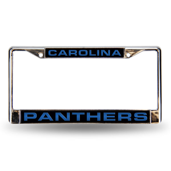 Wholesale Carolina Panthers Blk Laser Chrome Frame