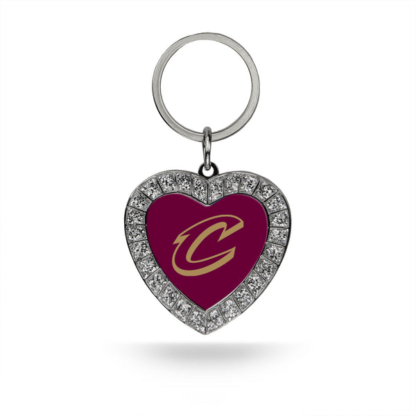 Wholesale Cavaliers Rhinestone Heart Keychain