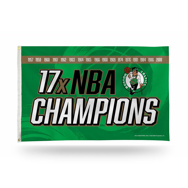 Wholesale Celtics : 17 Time Nba Champs Banner Flag