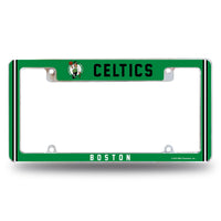 Wholesale Celtics Alternate Design All Over Chrome Frame - Top Oriented