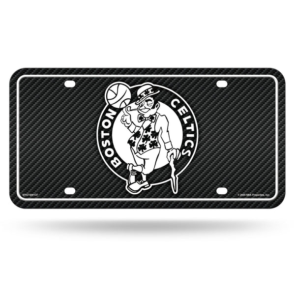 Wholesale Celtics - Carbon Fiber Design - Metal Auto Tag