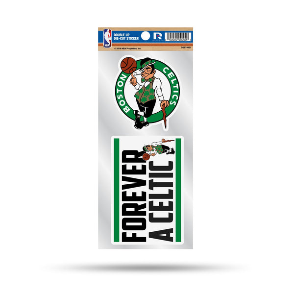 Wholesale Celtics Double Up Die Cut Sticker