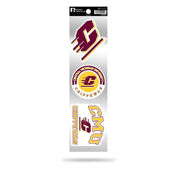 Wholesale Central Michigan 3-Piece Retro Spirit Decals