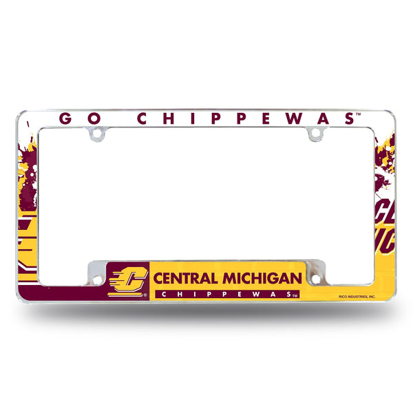 Wholesale Central Michigan All Over Chrome Frame (Bottom Oriented)