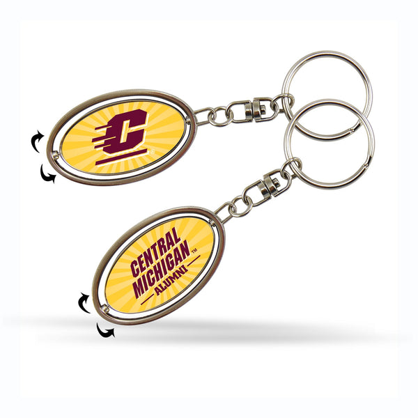 Wholesale Central Michigan Alumni Spinner Keychain
