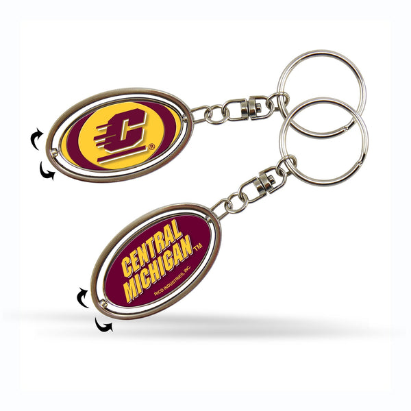 Wholesale Central Michigan Spinner Keychain