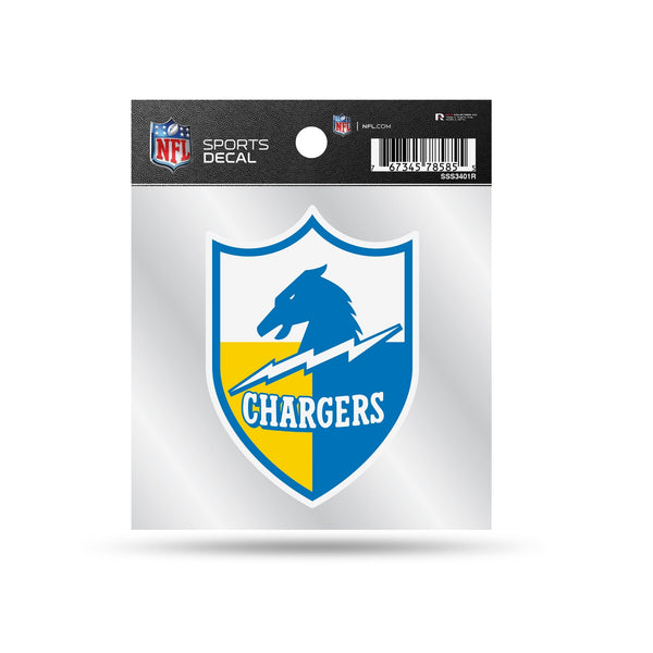 Wholesale Chargers Clear Backer Decal W/ Retro Logo (4"X4")