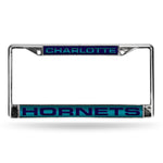 Wholesale Charlotte Hornets Laser Chrome 12 x 6 License Plate Frame