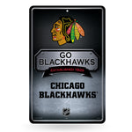 Wholesale Chicago Blackhawks 11X17 Large Embossed Metal Wall Sign