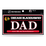 Wholesale Chicago Blackhawks 3" X 6" True Pride Decal - Dad