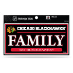 Wholesale Chicago Blackhawks 3" X 6" True Pride Decal - Family