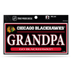 Wholesale Chicago Blackhawks 3" X 6" True Pride Decal - Grandpa