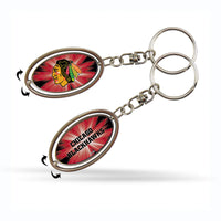 Wholesale Chicago Blackhawks Spinner Keychain
