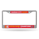 Wholesale Chiefs 2 Time Super Bowl Champions Chrome Frame