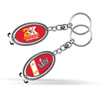 Wholesale Chiefs 2 Time Super Bowl Champions Metal Spinner Keychain