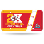 Wholesale Chiefs 2 Time Super Bowl Champions Metal Tag