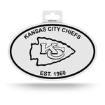 Wholesale Chiefs Black And White Oval Sticker