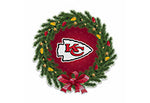 Wholesale Chiefs Holiday Wreath Shape Cut Pennant