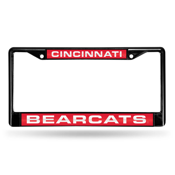 Wholesale Cincinnati Bearcats Black Laser Chrome 12 x 6 License Plate Frame