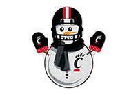 Wholesale Cincinnati University Snowman Shape Cut Pennant