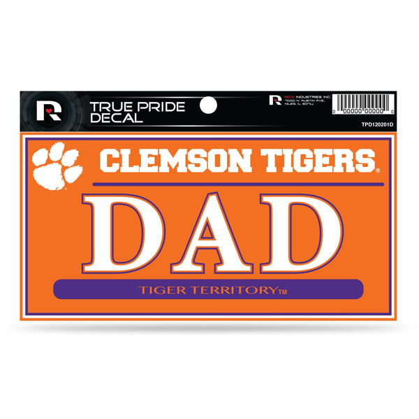 Wholesale Clemson 3" X 6" True Pride Decal - Dad