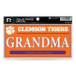 Wholesale Clemson 3" X 6" True Pride Decal - Grandma