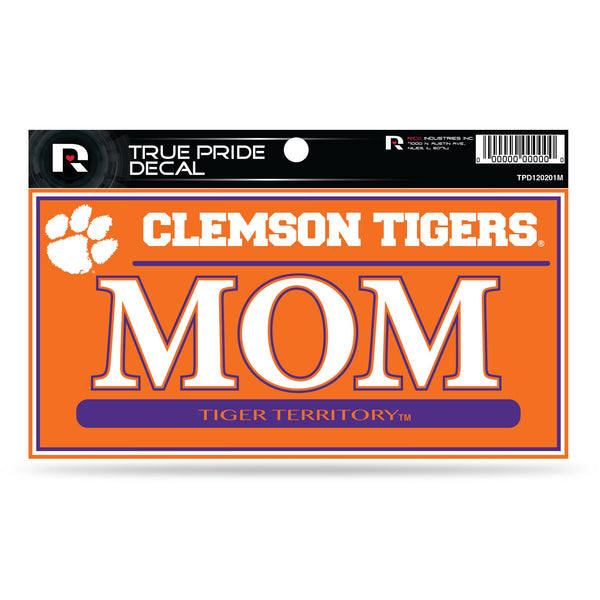 Wholesale Clemson 3" X 6" True Pride Decal - Mom