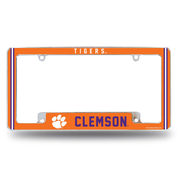 Wholesale Clemson Alternate Design All Over Chrome Frame - Bottom Oriented