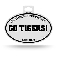 Wholesale Clemson Black And White Oval Sticker
