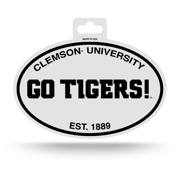 Wholesale Clemson Black And White Oval Sticker