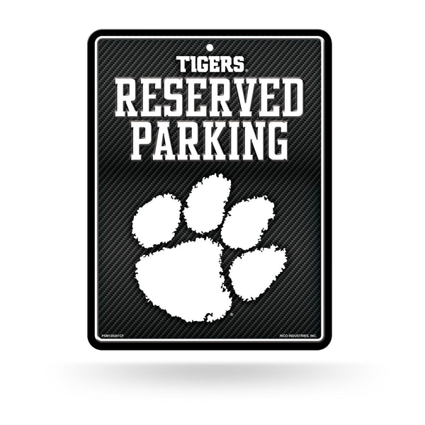 Wholesale Clemson - Carbon Fiber Design - Metal Parking Sign