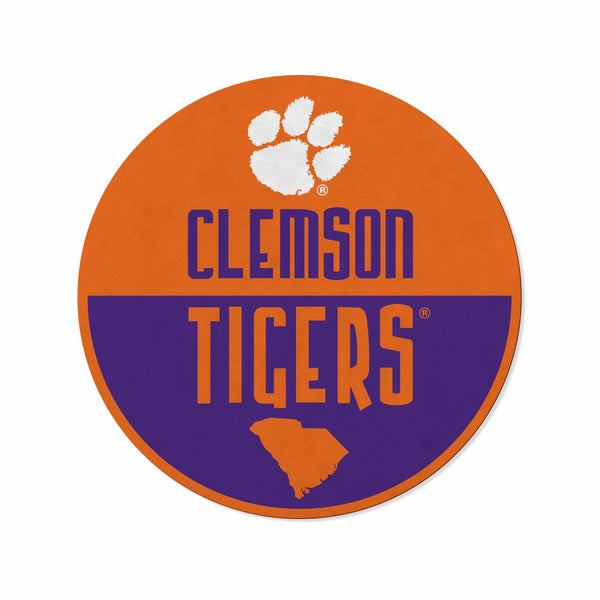 Wholesale Clemson Shape Cut Logo With Header Card - Classic Design