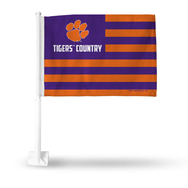 Wholesale Clemson "Tigers Country" Car Flag