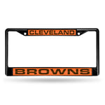 Wholesale Cleveland Browns Black Laser Chrome 12 x 6 License Plate Frame