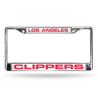Wholesale Clippers Laser Chrome Frame - White Background With Red Letters
