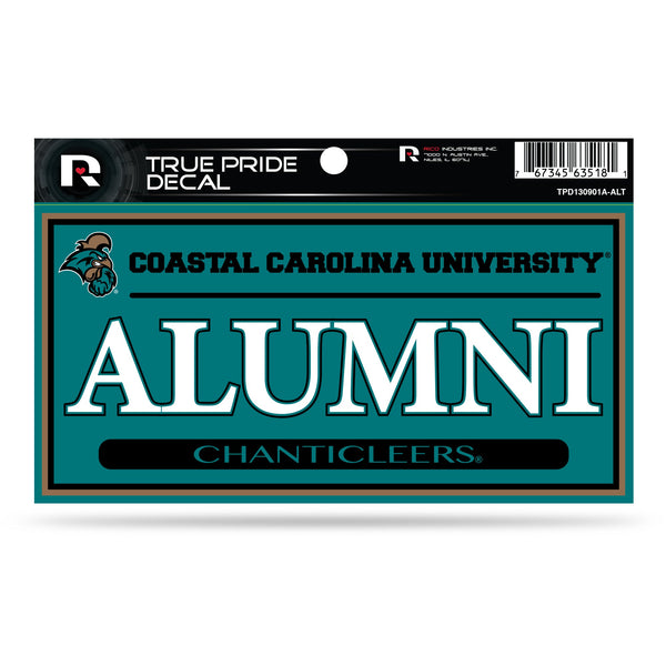 Wholesale Coastal Carolina 3" X 6" True Pride Decal - Alumni (Alternate)