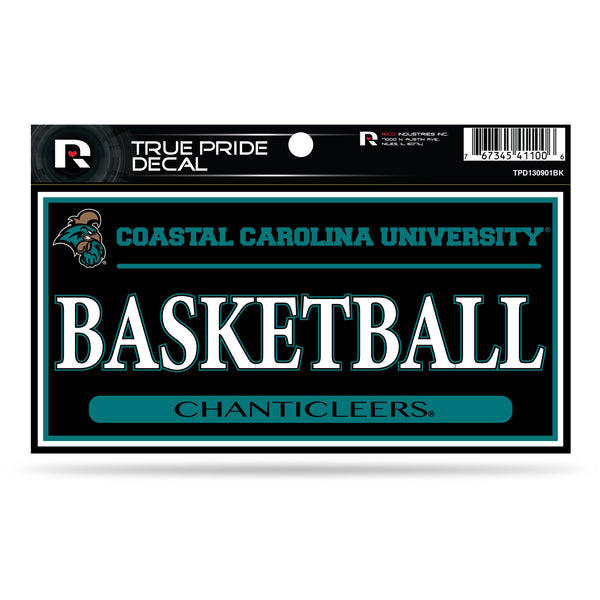 Wholesale Coastal Carolina 3" X 6" True Pride Decal - Basketball