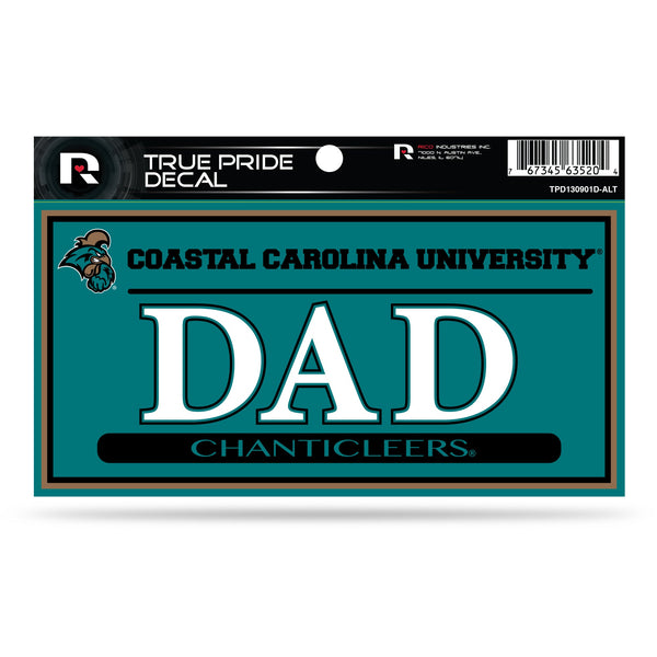 Wholesale Coastal Carolina 3" X 6" True Pride Decal - Dad (Alternate)