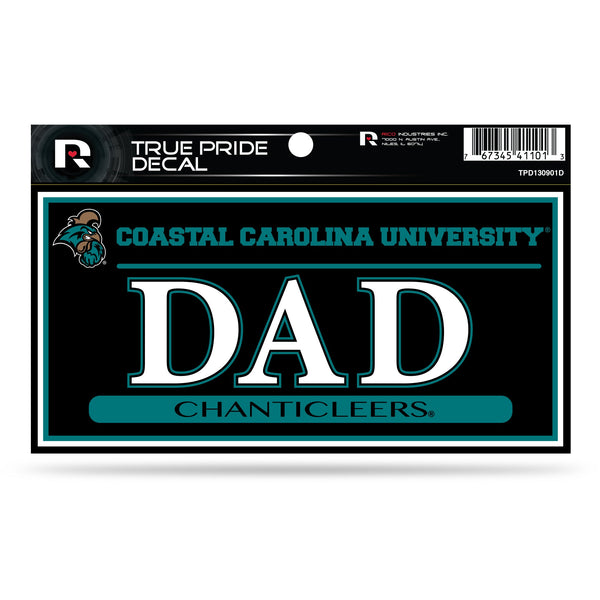 Wholesale Coastal Carolina 3" X 6" True Pride Decal - Dad