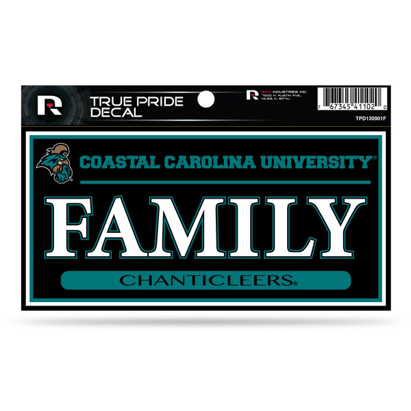 Wholesale Coastal Carolina 3" X 6" True Pride Decal - Family
