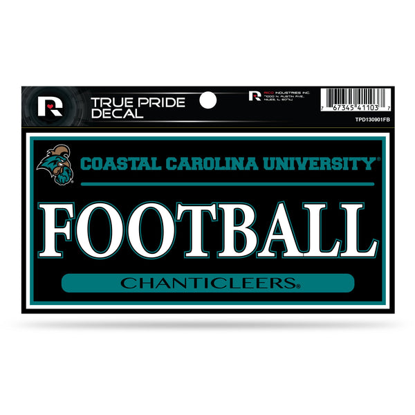 Wholesale Coastal Carolina 3" X 6" True Pride Decal - Football