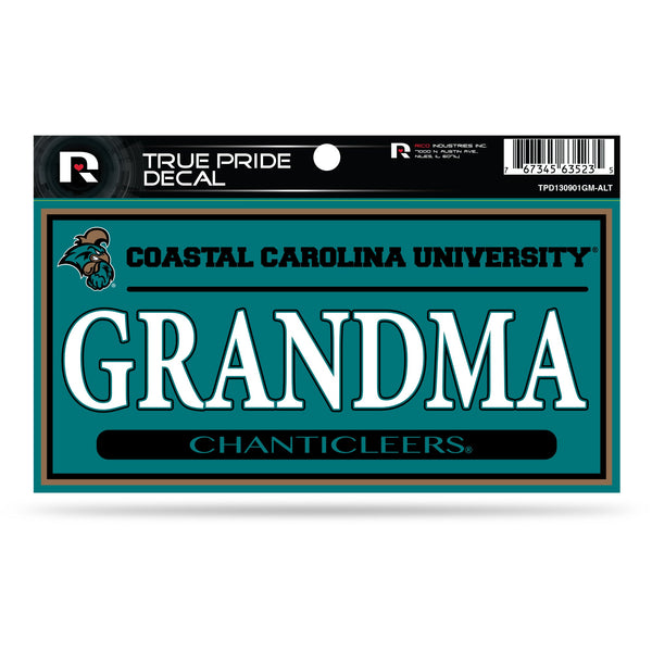 Wholesale Coastal Carolina 3" X 6" True Pride Decal - Grandma (Alternate)