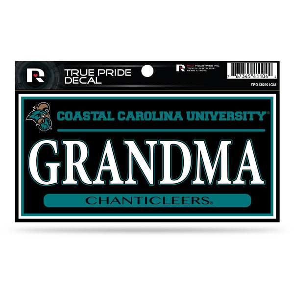 Wholesale Coastal Carolina 3" X 6" True Pride Decal - Grandma